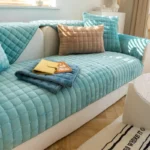 Luxurious Velvet Non-Slip Flannel Sofa Cover for Comfort - Image 4