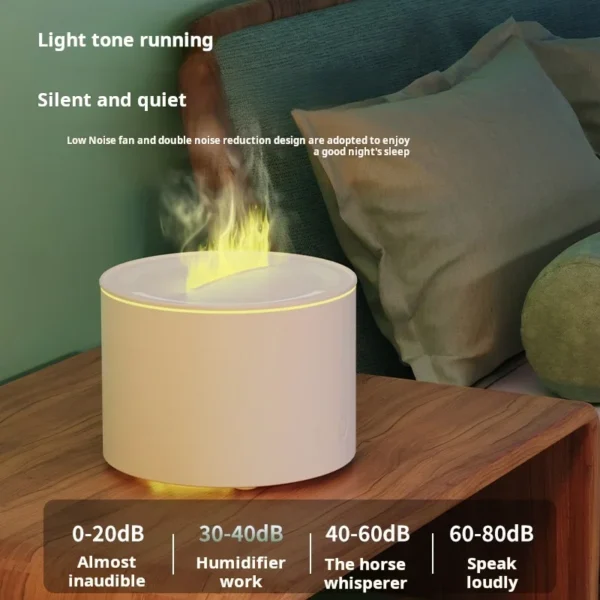 Flame Aromatherapy Diffuser for Hotel And Home Bedroom Humidifying Diffuser Machine