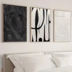Modern Black and White Canvas Art Set - Unique Home Decor - Image 4