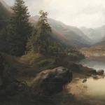 Rustic Mountain Gallery Wall Art Prints Vintage Forest Landscape Oil Painting Canvas Poster Nature Art Pictures Farmhouse Decor - Image 2