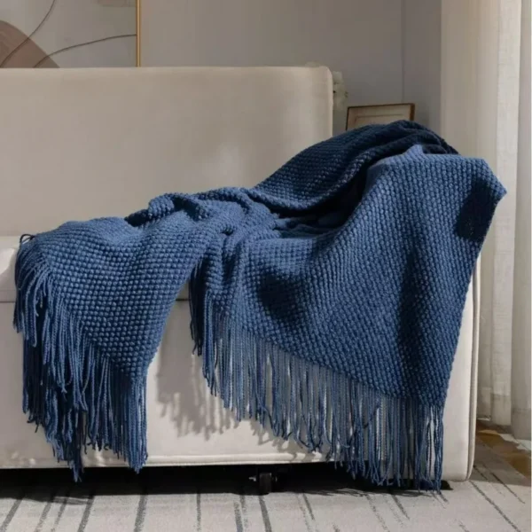 2025 new room tassel towel blanket sofa towel bedside blanket bedside flag hotel blanket