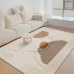 VIKAMA Nordic simple geometric crystal velvet large carpet living room mat family sofa balcony corridor non-slip decorative Rugs - Image 5