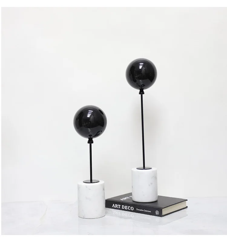 Minimalist Balloon Art Sculpture, Natural Marble Base, Tabletop Ornaments, Metal Balloon Sculpture, Room Aesthetic Decoration 11 kf Sb1fc1b588950481f9c70b7e0111d17b4W