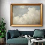 Vintage Cloud and Birds Poster Sky Landscape Canvas Painting Print Wall Art Picture for Living Room Home Decoration Mural - Image 4
