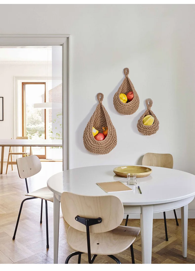 Handwoven Hanging Wall Vegetable Fruit Basket Organizer Container Decor for Kitchen Garden Mount Wall Plant Flower Onion Storage 6 kf Sb30a0e969b7a4d40b7d067811699ca671