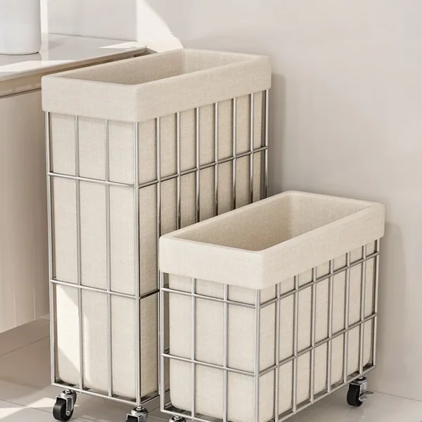 Large Capaci Dir Laundry Basket with Wheels Batoom Home Use Storage Basket for Clothes And Dir Clothes Sorting