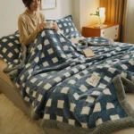 Luxurious Chenille Knit Throw Blanket – Soft, Machine Washable Cozy Comfort - Image 4