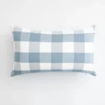 LEEJOOM Light Blue Baby Blue Pillow Covers Plaid Home Decorative Sofa Cushion Cover 30x50cm/45x45cm 1PC - Image 5