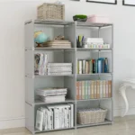 Portable Bookshelf Multi-layer DIY Easy Assembly Bookcase Multi-layer Decor Storage bookshelves Debris Rack Shelf Organizer