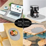 1/4/6pcs Decoration Oval Gift Placemats Heat Resistant Thick Faux Leather Non-Slip Table Mats Pad for Kitchen Coffee Dining Room - Image 6