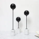 Minimalist Balloon Art Sculpture, Natural Marble Base, Tabletop Ornaments, Metal Balloon Sculpture, Room Aesthetic Decoration - Image 4