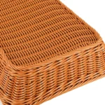 Handwoven Rectangular Rattan Wicker Basket Fruit Tea Snack Bread Picnic Cosmetic Storage Box Kitchen Supplies Household Tools - Image 6