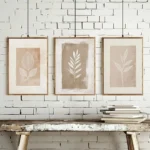 Minimalist Fern Canvas Art Set – Warm Boho Home Decor - Image 5