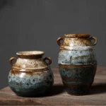 Make Old Hydroponics Ceramics Vases Ornament Originality Retro Style Home Furnishing Desktop Flower Arrangement Decorate - Image 5