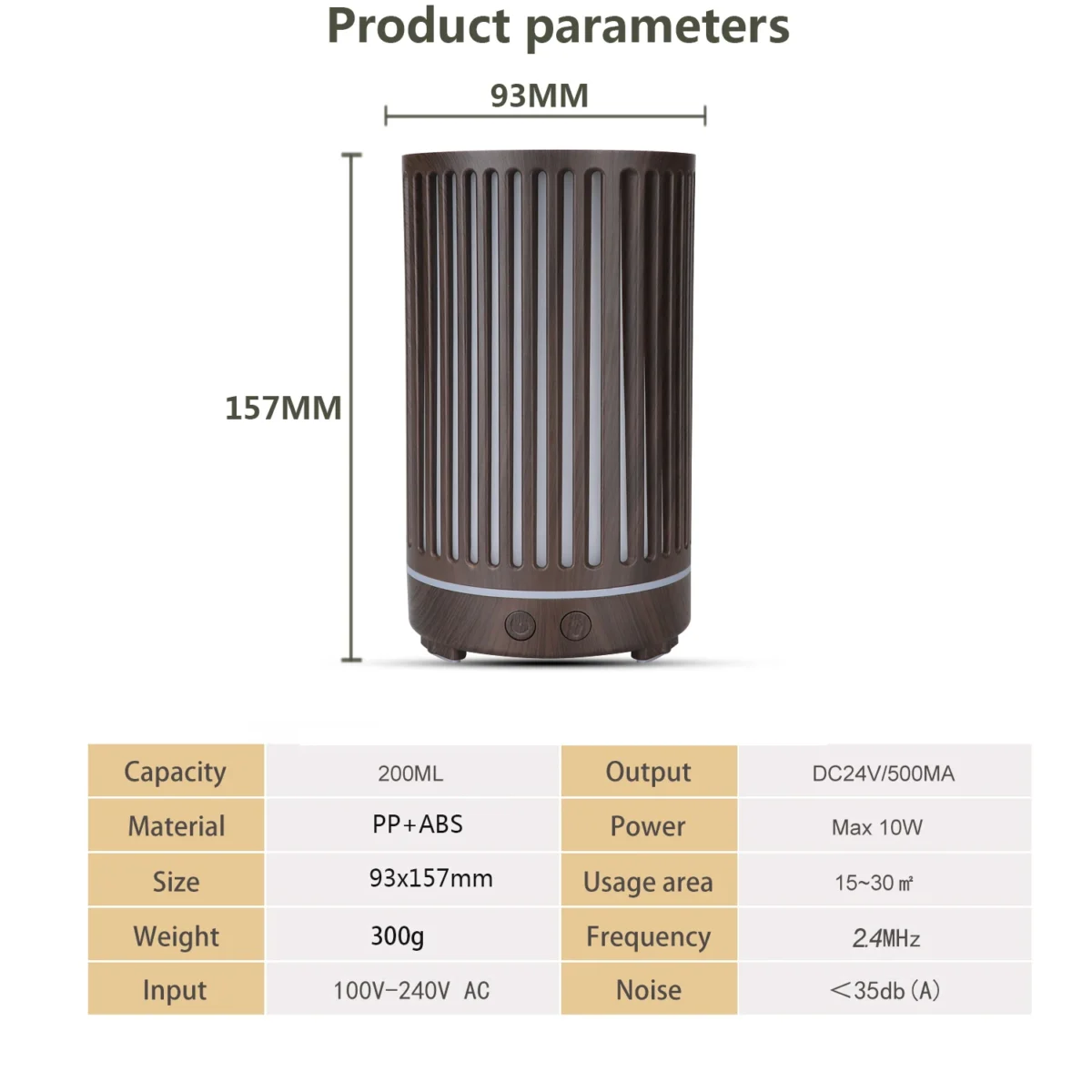 Tuya Wifi Humidifier Essential Aroma Oil Diffuser Smart Home Ultrasonic 200Ml Air Humidifier Mist Maker For Alexa Google - Image 3