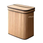 Large Laundry Basket Laundry Hamper Tall Freestanding Organizer with Lid Clothes Hamper Storage Basket for Living Room Dorm - Image 2