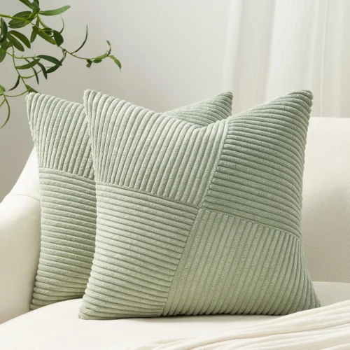 2025 New Spring Decorative Throw Pillow Covers Corduroy Boho Windmill Textured Cushion Cover 45x45CM Pillowcases Home Decor