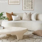Solid Boucle Throw Pillow Cover Ivory Grey Camel Puffy Soft Design Cushion Cover Texture Couch Pillow Case Cozy 18x18" 45x45cm - Image 4
