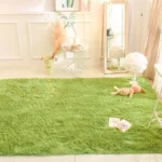 Plush Carpet Living Room Sofa Coffee Table Rug Green Pink Fluffy Soft Blankets Area Rugs Children's Room Non-Slip Mat Home Decor - Image 3