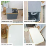Folding Laundry Baskets Differentiated Laundry Basket Bedroom Storage Containers Bathroom Dirty Clothes Basket with Lid - Image 5