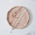 Pink Pattern Marble Storage Tray Live Broadcast Display Tableware Jewelry Tray