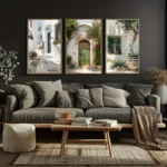 3pcs Mediterranean Landscape Canvas Prints Poster Vintage Italy Travel Nature Art Prints Wall Art Home Decor Art Poster Gifts - Image 4