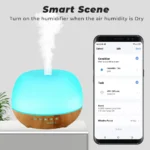 Smart Wi Fi Essential Oil Diffuser | 500 ml with Alexa & LED Colors - Image 2