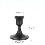 1pc/3pcs for weddings Thanksgiving Christmas and hotel decoration Vintage and elegant metal tabletop candle holders - Image 3
