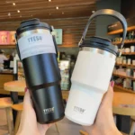 Tyeso 600/750/900/1050/1200ML Stainless Steel Thermos Bottle Car Coffee Cup Sports Water Bottles Keeps Cold and Heat Thermal Mug - Image 4