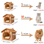 Cozy Foldable Pet House: Washable Cave for Cats & Small Dogs - Image 2