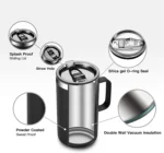 Sleek 680 ml Stainless Steel Travel Mug - Stay Hydrated Anywhere - Image 3