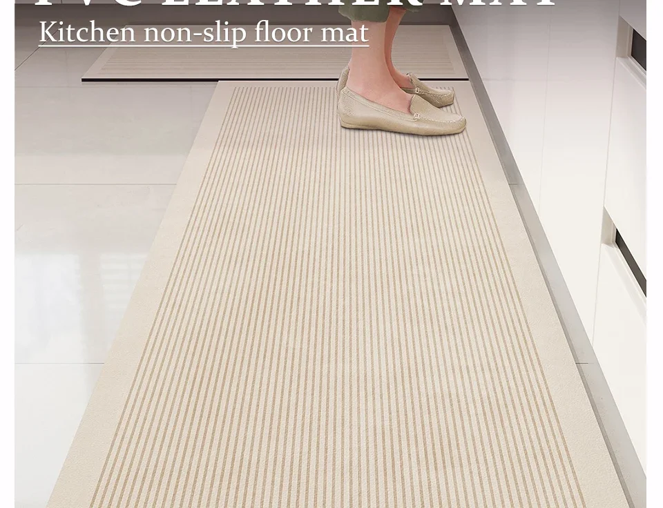 Kitchen Pvc Mat Waterproof PVC Leather Carpet Non-slip Oil-proof Home Decoration Foot Mats Long Anti-slip Area Rugs Household 2 kf Sbee1da79f29b423086867ed184e47926g