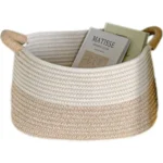 Rope Woven Baskets for Organizing Woven Rope Storage Basket Multifunctional Toy Basket for Desktop Nursery Office Bathroom Books - Image 5