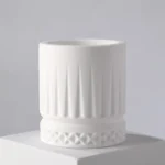 Serene 200 ml White Ceramic Candle Jar for Elegant Decor - Image 5