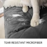 Protective Waterproof Slipcover for Pet-Friendly Sofa Bed - Blue - Image 4