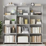 Multi-Layer Bookcase Square Storage Shelf Easy Assembly Bookcase Living Room and Study Bedroom Storage Shelf Simple Bookshelf - Image 4