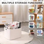 Durable Small Cotton Rope Basket for Organizing Woven Closet Storage Bin Shelves Closet Storage Basket Bathroom Organizer Bin - Image 4