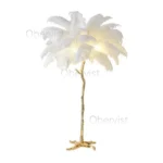Nordic Feather Floor Lamp Light Luxury Internet Celebrity Ostrich Ins Live Broadcast Room Decoration Atmosphere Table - Image 6