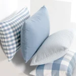 LEEJOOM Light Blue Baby Blue Pillow Covers Plaid Home Decorative Sofa Cushion Cover 30x50cm/45x45cm 1PC - Image 2