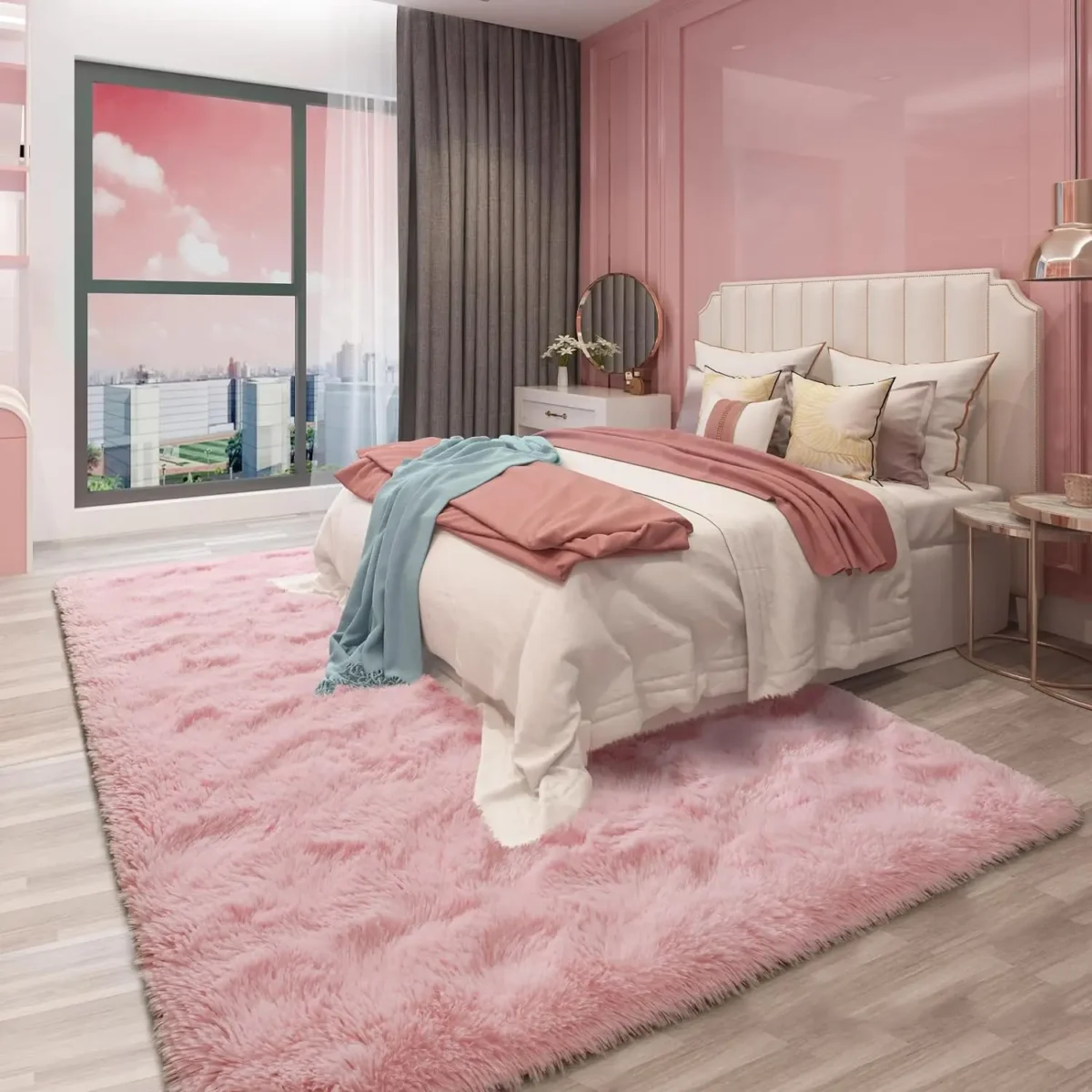 Silk Wool Carpet Living Room Plush Rug Bed Room Floor Fluffy Mats Non-slip Home Decor Soft Velvet Carpet Kids Room Blankets - Image 4