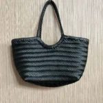 Fashion Leather Handbags Women's Leather Weaving Casual Shopping Bag Vintage Basket Tote Purse Cowhide Cross Shopping bag - Image 6