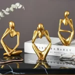 1pc Thoughtful Character Statue Ornament Decorative Figurine Office Desk Decoration Art Sculpture Gifts Home Decor Accessories - Image 5