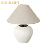 Ceramic Desk Lamp Wabi Sabi Style Mushroom Lamp Retro Bedside Decoration Table Lamp Bedroom Study Decoration Light Fixture - Image 6