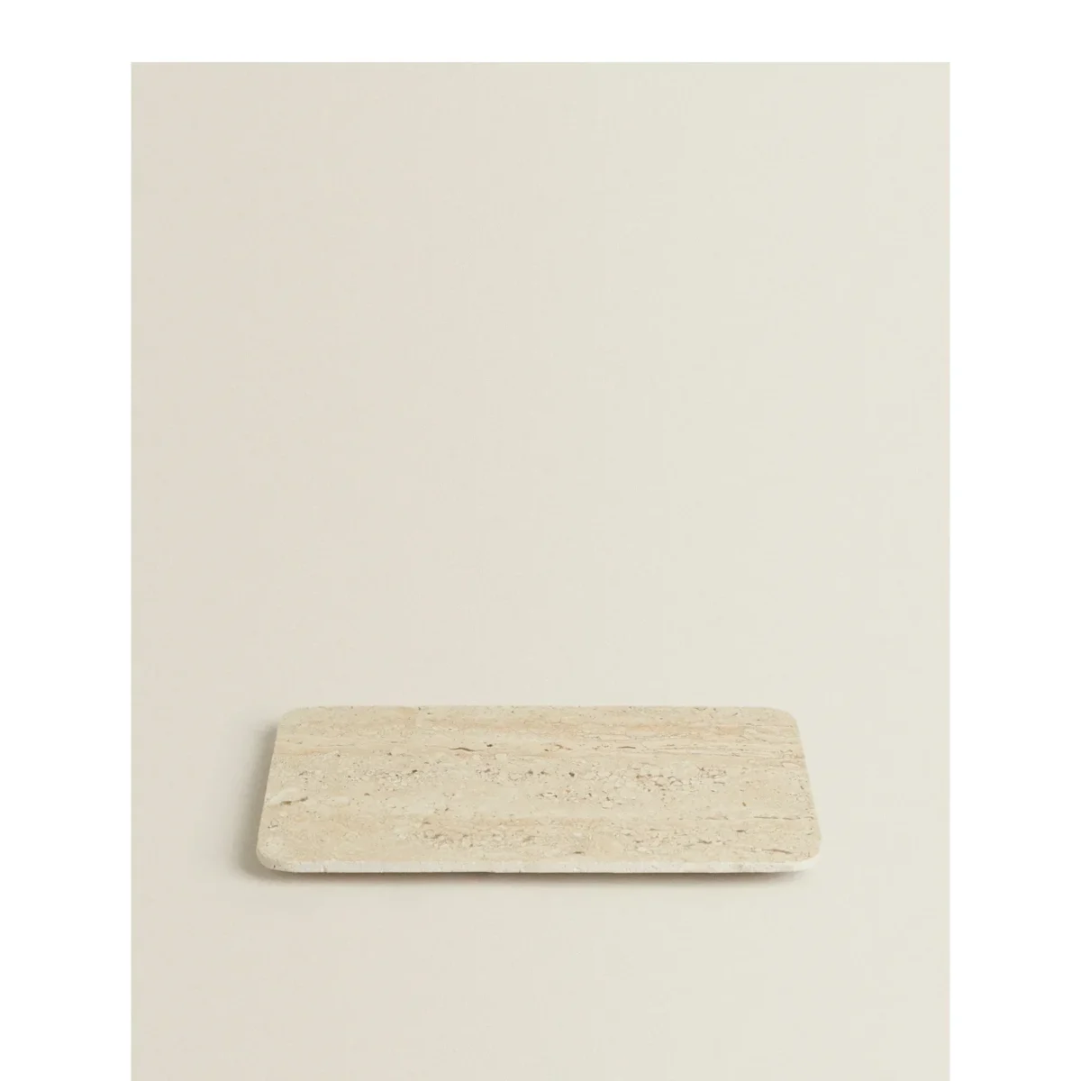 Vintage Natural Marble Beige Travertine Cave Hole Stone Marble Rectangle Household Storage Trinkets Jewelry Tray Accessories - Image 4