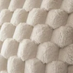 1pcs Pineapple Grid Turtle Pattern 3D Soft Plush Throw Pillowcase,Cream White For Living Room Sofa Bedroom Home Room Decor - Image 4