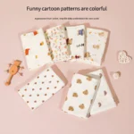 Cotton Muslin Baby Receiving Blankets for Girls and Boys Newborn Muslin Swaddle Blanket Bedding Infant Bath Towel Baby Items - Image 4