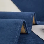 Dark Blue Chenille Sofa Cover - Waterproof & Non-Slip Comfort - Image 3