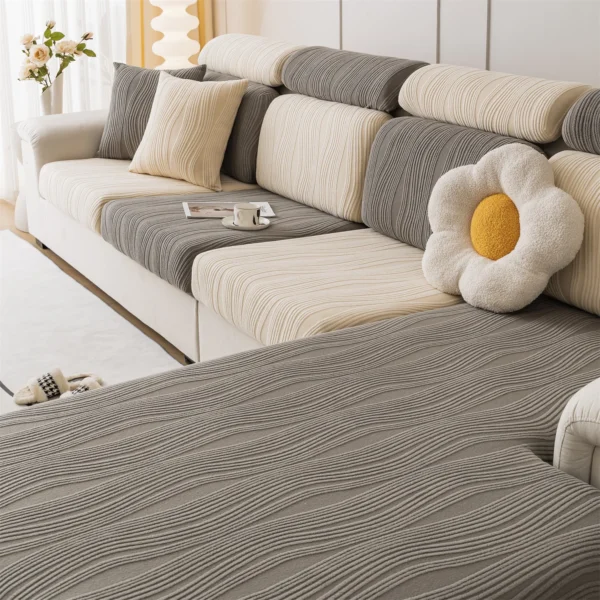 1Piece Universal Peism Jacquard Stretch Sofa Cover Cushion Cover, For Living Room Four Seasons Pet Friendly