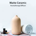Elegant Ceramic Aroma Diffuser: Soothing Mist & Colorful Lights - Image 3