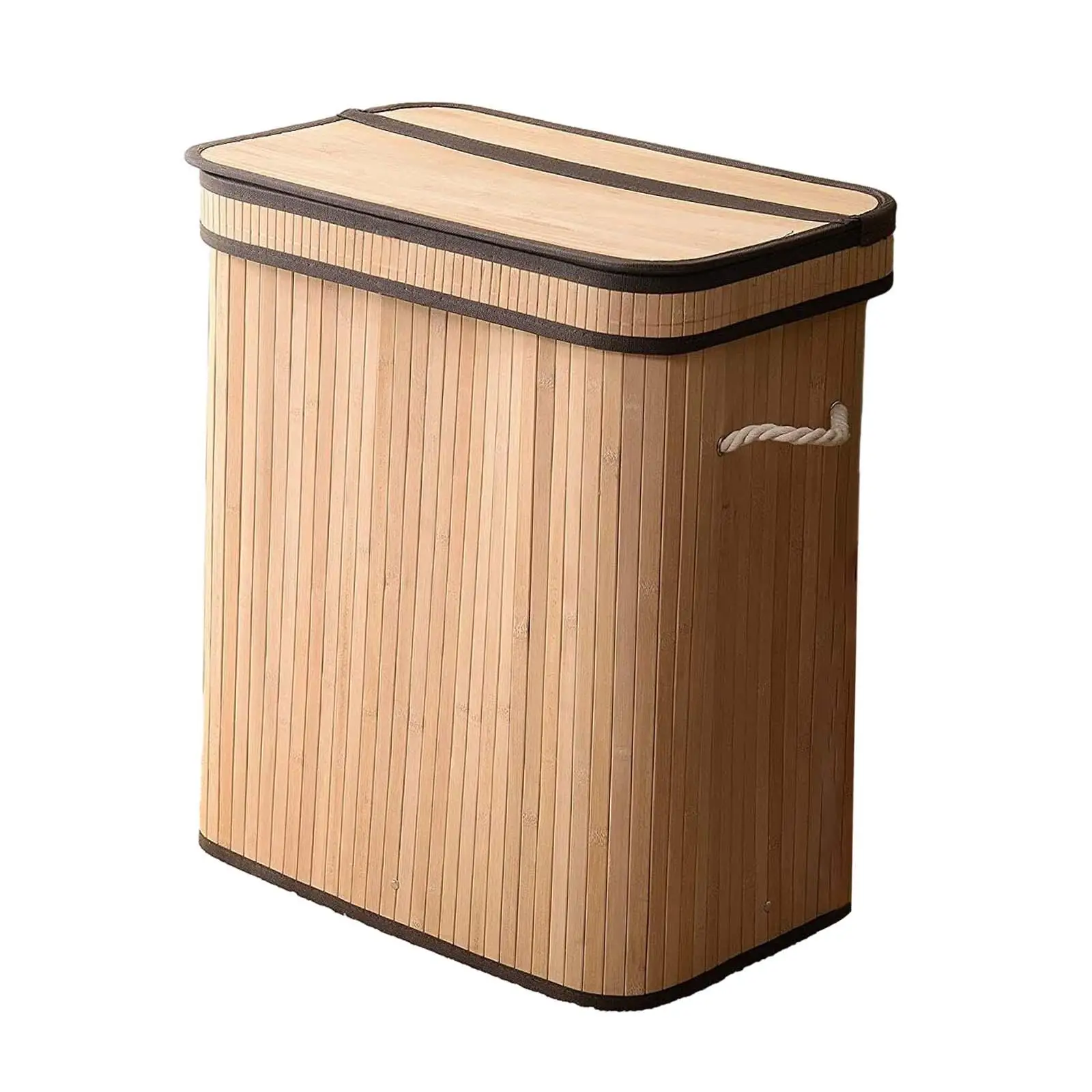 Large Laundry Basket Laundry Hamper Tall Freestanding Organizer with Lid Clothes Hamper Storage Basket for Living Room Dorm